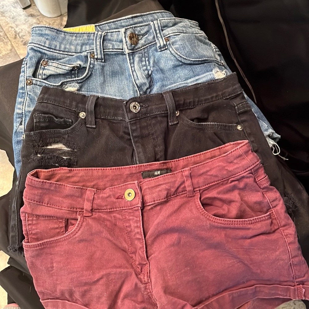 3 pairs Short shorts